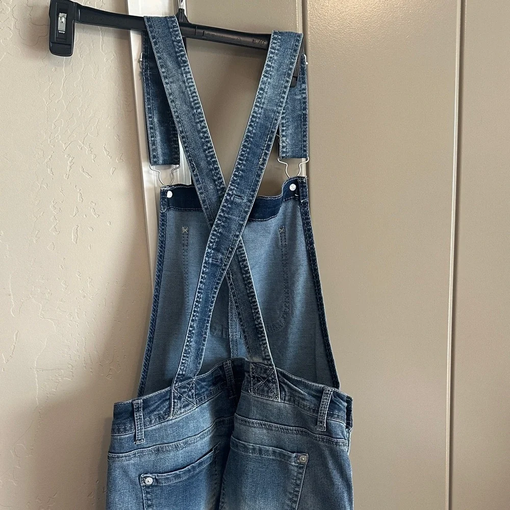 Wallflower Light Blue Women's Denim Overalls - Picture 4 of 6
